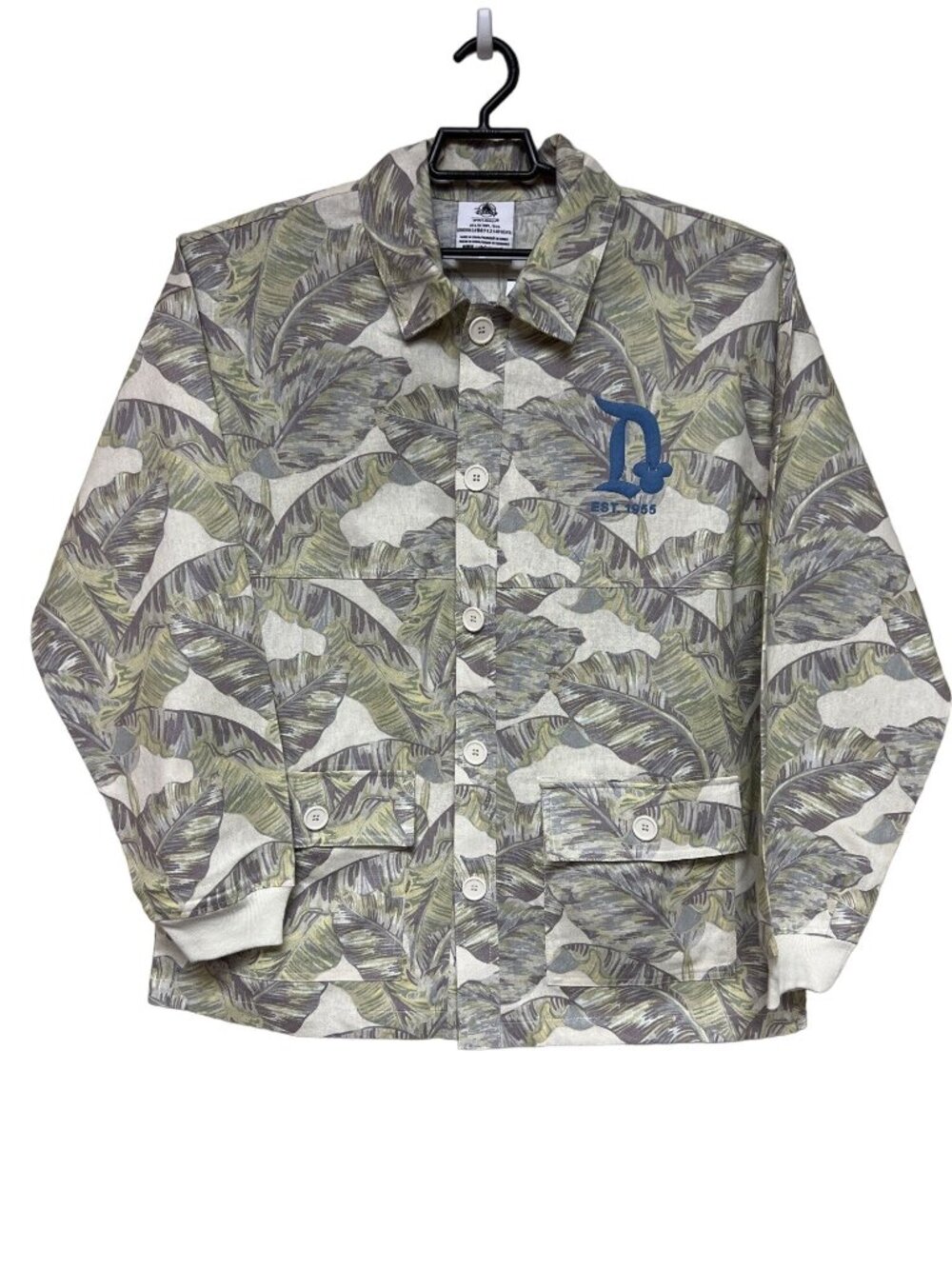 NWT Disney Spirit Jersey Disneyland Resort Camo Palm Jacket Shacket Large $119